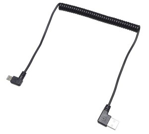 KAUMO�J�[���R�[�hMiniUSBL�^�[�q(A�I�X/mini-B�I�X)�X�v�����O�P�[�u��50cm