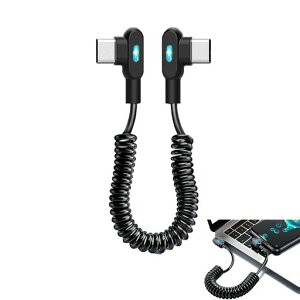 YFFSFDCUSB-C-USB-C�P�[�u���L�k�R�C��L���^toL���^�X�v�����O�R�C��PD100W�}���[�d�Ή������f�[�^�]���ԍڃX�}�[�g�t�H���[�d�P�[�u���Ɏg�p�\iPhone�A�m�[�g�p�\�R���A�J�����ȂǂɑΉ�1m