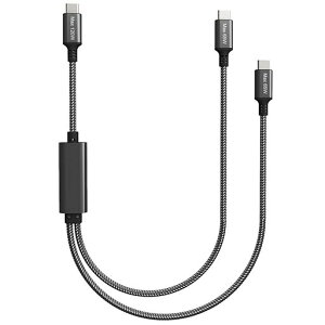 2in1 1.5M USB C to USB C �P�[�u�� PD�}���[�d 120W/6A Type C �^�C�vc �[�d�P�[�u�� iPhone 15�AMacBook �AiPad�AXperia�AGalaxy �APixel�Ȃǂ̃^�C�vc�[���@��Ή�(1.5M)