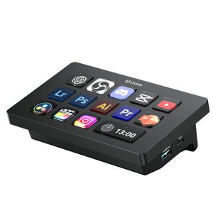 Ulanzi D200H Stream Controller �X�g���[�� �R���g���[���[�y2025�N�V�Łz���{��Ή� 7-in-1 �g���|�[�g USB3.0�����]�� PD�}���[�d 13�J�X�^���\�ȃL�[ AI�I�t�B�X�A�V�X�^���g ���C�u�z�M