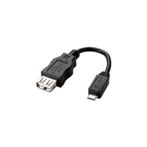 �G���R�� �}�C�N��USB�P�[�u�� microUSB (micro B to USB A���X ) �ϊ��P�[�u�� [�X�}�z��USB�@�킪�g����] �u���b�N MPA-MAEMCB010BK