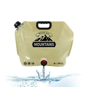 SensaBliss水タンクキャンプウォーターバッグ折りたたみ水袋8L大容量給水袋蛇口付ウォッシャブル注ぎやすいコッ食品グレード素材軽量頑丈自立式持ち運び備蓄アウトドア保管タンクキャン…