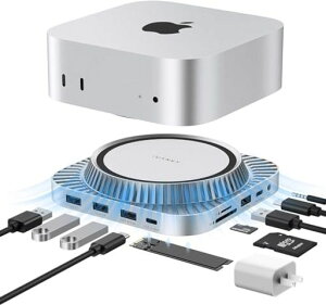 Docking Station iVANKY 13 �C�� 1 Mac mini M4 �h�b�L���O�X�e�[�V�����AM.2 NVMe SSD �G���N���[�W���[�t�����@�\�g���X�^���h�AMac mini M4&M4 Pro(2024 �N���f��)����