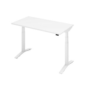 コクヨ昇降デスク電動ゲーミングデスクスタンディングデスク天板135x67.5高さ66.5-126.5cm天板ホワイト脚ホワイトメモリー機能衝突検知静音国産