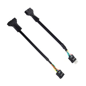 Cablecc2pcsUSB2.09PintoUSB3.020pin�n�E�W���O�w�b�_�[���X�P�[�u�����o�[�V�u���}�U�[�{�[�h�p