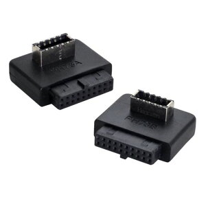 NFHK USB 3.1 �t�����g�p�l���\�P�b�g Key-A Type-E to USB 3.0 20�s�� �w�b�_�[ �I�X�����A�_�v�^�[ �}�U�[�{�[�h�p 2��