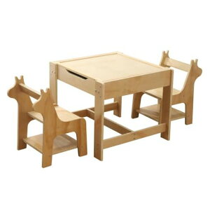 BTM子ども用テーブル椅子セットブロックテーブル・チェアセット子供テーブル椅子セットキッズテーブルチェアー収納付き多機能プレイ知育勉強絵かきブロック遊びプレゼント
