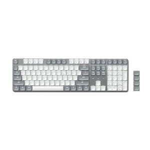 Satechi SM3 ���J�j�J���L�[�{�[�h�A�z���C�gLED�o�b�N���C�g&�e���L�[���� 108�L�[ �t���T�C�Y�AMac�����Windows�p �L��&Bluetooth�L�[�{�[�h - ���C�g�O���C/�z���C�g (US-QWERTY�z��)