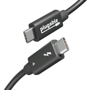 PlugableThunderbolt4�P�[�u��40Gpbs240W�[�d�Ή�1m[Thunderbolt�F��]8K���j�^x1�A4K���j�^�[x2�AUSB4Thunderbolt3USB-C�݊�