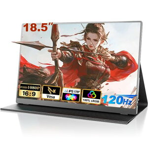 ���o�C�����j�^�[18.5�C���`COOLHOOD���o�C���f�B�X�v���C�Q�[�~���O���j�^�[100%sRGB120Hz1920x1080FHDHDR���[�h�EFreeSync�EVESA�Ή��u���[���C�g�ጸ�����IPS�t���p�l��