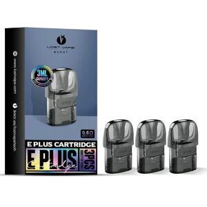 LostvapeEPLUSカートリッジ電子たばこThelemaEliteArt40PodKIT交換用ポッドロストべイプイープラスポッド3mlベイプ交換用カートリッジ3個入りニコチンフリーリキッドなし(0.6Ω)