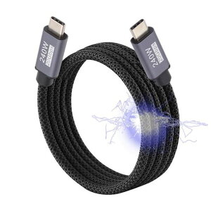 NFHKUSB3.2���C�P�[�u��USBC20Gbps240w8K5K4KUSB4.0�n�C�p�[�X�[�p�[�R�C���^TypeC�}���[�d�R�[�h200cm