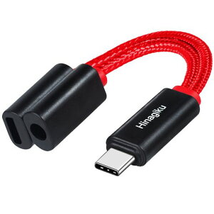Hinagiku USB-C to USB-C�|�[�g/3.5mm�C���z���W���b�N�A2in1�A�[�d/�C���z�������A�[�d���Ȃ���C���z���Ɍq����A�}���[�d�APower Delivery�A3A�d���A�n�C���] (24bit/96kHz)�A�ϋv�f��