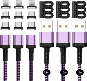 SUNTAIHO}Olbg-[dP[u3A}[dy1.2M3{9C[qzCP[uf[^]USB-C/USB-B/Ligting[d}OlbgUSB}-Olbg[dR[hType-CAMicroUS-BAUS-BL