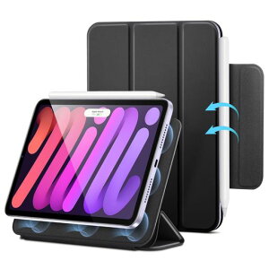 ESR iPad mini 7 �P�[�X(A17 Pro�A2024)/ iPad mini 6 �P�[�X(8.3�C���`�A2021)��p �}�O�l�b�g�z���� �O�܂�2WAY�X�^���h �}�O�l�b�g�N���X�v�t�� Pencil Pro/��2����/USB-C�Ή�