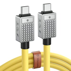 YottamasterUSBType-C�P�[�u��(2m)240WPD�}���[�d�Ή�20Gbps�����f�[�^�]��8K@60Hz�r�f�I�f�B�X�v���C���T�|�[�gMacBookProiPadProGalaxyS22A10�ɓK��