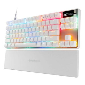 SteelSeries ���s�b�h�^�b�v ���s�b�h�g���K�[ �Q�[�~���O�L�[�{�[�h �e���L�[���X �L�� �p��z�� �h���݌v ���C�z�[�����ʃZ���T�[ OmniPoint�X�C�b�` �L�@EL�f�B�X�v���C���� Apex Pro TKL Gen 3 Wh�c