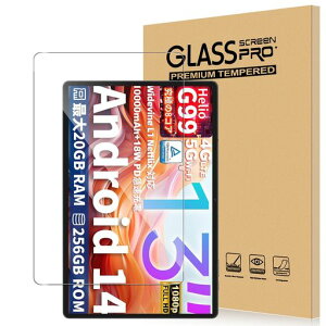 For Teclast T65 MAX/DOOGEE Tab E3 Pro/Blackview MEGA8 �t�B���� �����K���X �����ߗ� �����x�^�b�` �d�x9H �w��h�~�yGreerass�z�C�A�h�~ �������� �ϏՌ� �\��t���ȒP �t���ی� ��U�h�~