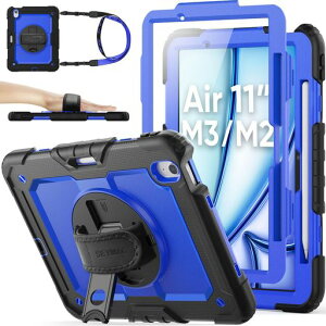 SEYMACstock2025N/2024N11C`iPadAir(M3/M2)ϏՌP[XیtBty[360°]X^hnhXgbvV_[XgbvSʕیJo[iPadAir11