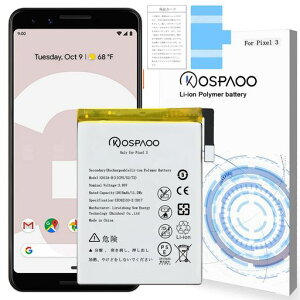 KOSPAOOforGooglePixel3obe[3e2915mAh3.85VG013A-BdrPSEFؓKpG013A@݊CpSecondaryRechargeableLi-ionPolymer