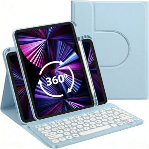iPad�pAir11�C���`�L�[�{�[�h�t���P�[�XM4/M3/M2�Ή�iPadair�L�[�{�[�h��5/4����10.9�C���`�Ή��J�o�[�y�����[�N���A�}�O�l�b�g�������ی^�L�[Bluetooth�L�[�{�[�h�����u���[