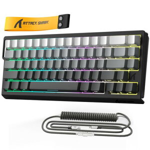 ATTACK SHARKxMAMBASNAKE X68 HE�Q�[�~���O�L�[�{�[�h�A���s�b�h�g���K�[�Ή��A���C�X�C�b�`�A8000Hz�|�[�����O���[�g�A0.125ms���C�e���V�[�A0.01mmRT���x�A0�f�b�h�]�[���Asnap