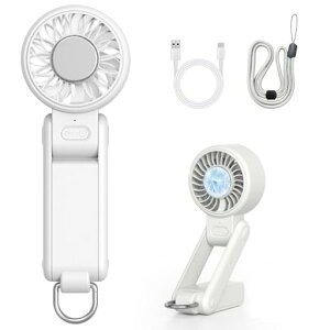 【2025年発売新モデルハンディファン・180°無段階調節】ハンディファン冷却ハンディ扇風機冷却プレート4WAY(卓上・手持ち・首掛け・カラビナ付き)小型携帯扇風機冷感手持ち扇風機爆風4段…