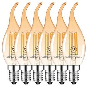Zohadtak �V�����f���A�d�� 40W�`���� 480lm E12 4W ���Ód�� ���F�K���X�̍ގ� �������Ή� 2700K�d���F PSE�F�؍ς� ���̌^ 6����