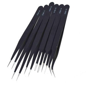 6pcsTweezersIndustrialRepairToolsforElectronicsSolderingCraft