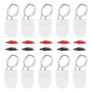 DIANN10pcsCR2032BatteryHolder3VBatteryStorageBoxCoverCR2032ButtonCellHolderButtonCellHolderwithOn-OffSwitch