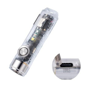 RovyVonAuroraA8��4����USBC�L�[�`�F�[�������d���[�d��650���[����6500K�N�[���z���C�g�X�[�p�[�u���C�g�~�j�����d�����b�h/�z���C�g/365nm�T�C�h���C�g���C�|�P�b�g�N���b�v�ƃe�[���x�[�X