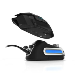 FanxooG-Power�[�d�h�b�N�́ALogitechG502G502XPlusGPWG903G703���C�����X�}�E�X�p�ŁARGB���C�g�ƃR���s���[�^���ʒ����m�u���t���Ă��܂�(�}�E�X�͊܂܂�Ă��܂���)(�u���b�N)(Black)