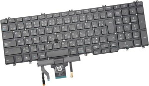 WJZX(�������i�ł�)���{��L�[�{�[�h �K�p���� Dell Latitude 5500 5511 5501 5510 �o�b�N���C�g����(�C�������p)