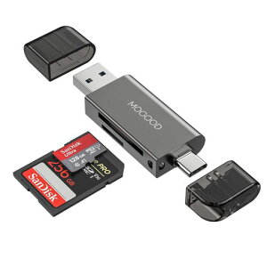 MOGOODSD�J�[�h���[�_�[USB2.0�������J�[�h���[�_�[MicroSD�A�_�v�^�[�_�u���R�l�N�^SDXC�ASDHC�ASD�AMMC�ARS-MMC�AMicroSDXC�AMicroSD�AMicro