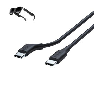 USB-C to USB-C �P�[�u�� 1M 4K@60Hz �f���o�͑Ή� �����f�B�X�v���C�P�[�u�� VR�O���X�EXrea-l Air Pro/Nrea-l�E���o�C�����j�^�[�E�|�[�^�u�����j�^�[�Ή� USB 3.2 Gen2 �ő�10Gbps �f�[�^�]��