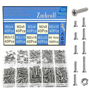 Zmbroll520�t���b�g�w�b�hM2���l�W�M�˂�M2x4/5/6/8/10/12/16/18/20mm304�X�e�����X�X�`�[���˂��t���X���b�h���l�W�t�@�X�i�[�{���g�i�b�g���b�v�g�b�v�R���s���[�^�[�X�N�����[�L�b�g
