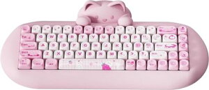 YUNZII C68 ���C�����X���J�j�J���L�[�{�[�h ���킢���L ps4/ps5�Ή� 65% ���� �z�b�g�X���b�v �V���R�[�� �l�ԍH�w �Q�[�~���O�L�[�{�[�h�O���[�h BT5.0/2.4G/�L�� RGB�o�b�N���C�g NKRO Win/Mac�p
