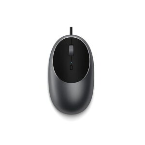 Satechi �A���~�j�E�� C1 �L�� USB C �}�E�X�A���w���R���s���[�^�[�}�E�X MacBook Air/Pro/Neo�AiPad Air/Pro�AiPad Mini�AMac Mini�AiMac�p - �X�y�[�X�O���C
