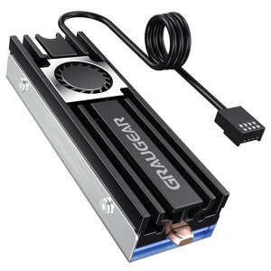 GRAUGEAR M.2 2280 SSD�q�[�g�V���N �A���~�j�E�� 20mm�̍����t�@�� �����̃q�[�g�p�C�v ���w�̃q�[�g�V���N�f�b�L �T�[�}���p�b�h�Ƃ����f�U�C�� NVME NGFF SATA M.2 SSD�ɋ��͂ȗ�p��񋟂���