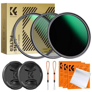 K&FCONCEPT62mm�t�B���^�[�Z�b�gND1000+�����Y�ی�t�B���^�[+CPL�t�B���^�[+�����Y�L���b�v+�N���[�j���O�N���X24�w�R�[�e�B���O���g�����Y�ی�p�������ˏ��������h�oND�t�B���^�[�~�Ό�