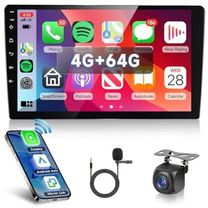 Hodozzy4G+64GカーオーディオGPSの運行Bluetoothの無線CarplayのAndroidAuto101のインチが付いているアンドロイド2DINのタッチスクリーン車のステレオ、二重喧騒車のラジオWiFi
