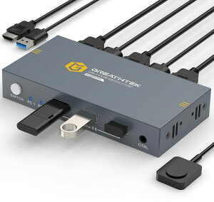 KVMXCb`HDMI21oUSB3.0KVMؑ֊p\R2䃂j^[1؂ւ4K@60Hzp\Rؑ֊ɂ3{USB|[gLL[{[hƃ}EX