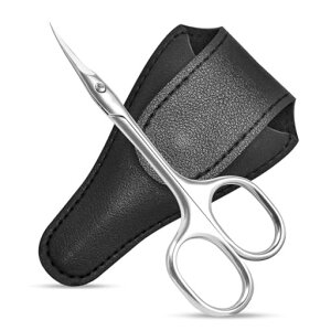 Diesisa眉毛用ハサミキューティクルハサミ極細多機能美容ハサミ高級ステンレス製精密先端毛繕い刃、眉毛、鼻毛、髭、甘皮用小型キューティクルはさみ