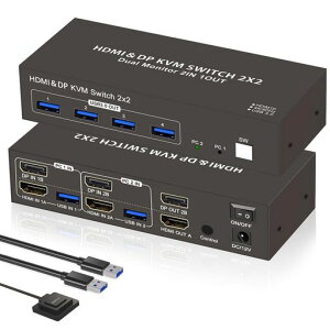 yHDMIDisplayportΉz4K60HzKVMؑ֊2PCؑ2j^[oUSB3.04fAj^[KVMXCb`L[{[h}EXLfAfBXvCHDMIDP͑u
