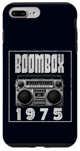 Boombox CD�v���[���[ �J�Z�b�g�I�[�f�B�IAM FM���W�I 1975�N �a���� �X�}�z�P�[�X iPhone 7 Plus/8 Plus �p