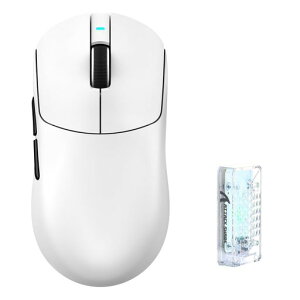 ATTACKSHARKX8PRO���y�ʃQ�[�~���O�}�E�X�L��/2.4G���C�����X/Bluetooth�g���C���[�h�Ή�PAW3395PRO�Z���T�[�ő�40000DPI55g�v���X�}�C�i�X3���y��8000Hz�|�[�����O���[�g��^��Ή��[�d��