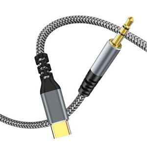 �y2024 MFi�F�؁z USB C to 3.5mm �ϊ��P�[�u�� 1.2M AUX �P�[�u�� Type C to 3.5mm �I�[�f�B�I�P�[�u�� �i�C�����҂݁A�ϋv���������A�Ή�iPhone
