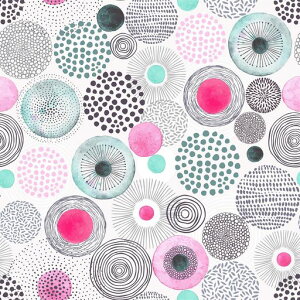 VEELIKE壁紙シール白ポップ花柄貼るだけ壁紙はがせるのり付きwallpaperかべかみシール剥がせる壁紙の上から張るリメイクシートカッティングシートシール壁紙クロス44.5CMx3M防水耐熱厚手透…