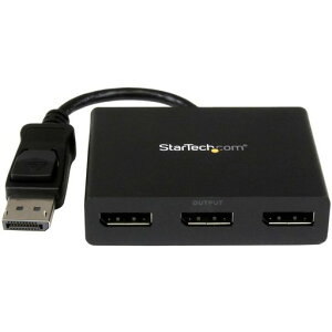 StarTech.com 3�|�[�gMST�n�u DisplayPort - 3x DisplayPort �}���`���j�^�[�X�v���b�^ 4K�Ή� Windows�̂ݑΉ� MSTDP123DP