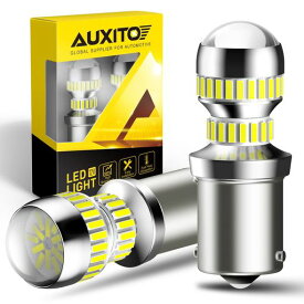AUXITO T16 LED バックランプ 爆光 4倍明るさUP バックランプ 後退灯 バックライト 50000時間以上寿命 (S25 ピン角180°)